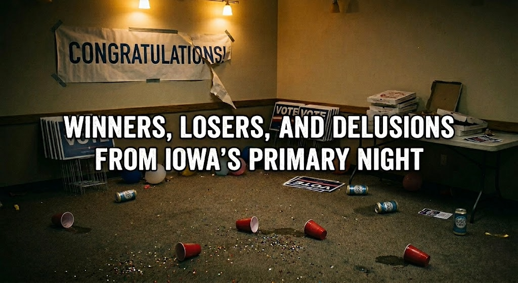 Winners, Losers, and Delusions from Iowa’s Primary Night